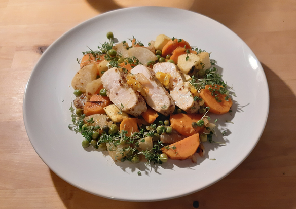 Honig-Senf-Orangen Hähnchenbrust